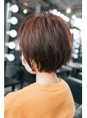 【SHARON原宿】アンバーブラウン×丸みショート