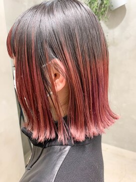 テトヘアー(teto hair) グラデーションカラー、ボルドー、バレイヤージュ、毛先カラー