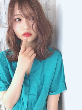 クシュ 所沢東口店(kusyu...) ベビーピンク/ホワイトピンク/オンブレ/ヨシンモリ/ウェーブ巻き