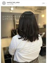 ニュートラル(neutral) 【neutral】シークレットハイライトとレイヤーカット