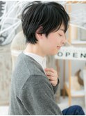 ビジカジ◎黒髪無造作感ワンサイドショートh2上尾20代30代40代