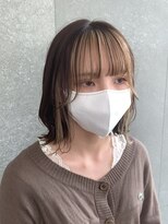 ロンドヴァリー 渋谷店(Lond vallee)&nbsp;垢抜け前髪インナーカラーホワイトベージュ！