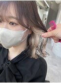 韓国風/チョコレートカラー/インナーカラー/ホワイト