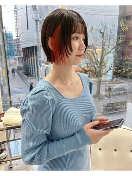 オブヘアージユウガオカ(Of HAIR Jiyugaoka) 【フェイスレイヤー×インナーカラー】