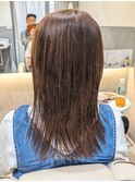 酸性ストレート/ブラウンヘア/池袋/ケラフェクトストレート