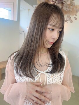 ヴィンスジオ 岐阜駅南(vince gio) レイヤーカット/グレージュ/ブリーチなし