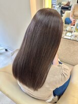 アームス リレーション(Arms Relation) 髪質改善 ツヤ 8トーン ブラウンカラー ストレート 艶髪