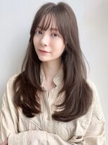 ユーフォリア 渋谷グランデ(Euphoria SHIBUYA GRANDE)&nbsp;顔周りカット　韓国ヘア　くびれヘア　ナチュラルブラウン　艶感