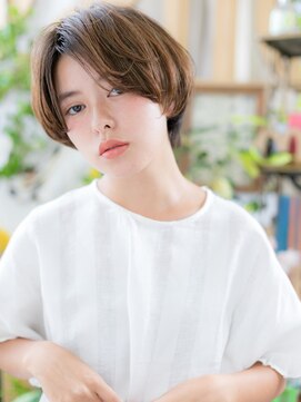 カバーヘア ブリス 川口(COVER HAIR bliss) くせ毛風小顔センターパート前髪なしショートc5川口20代30代!