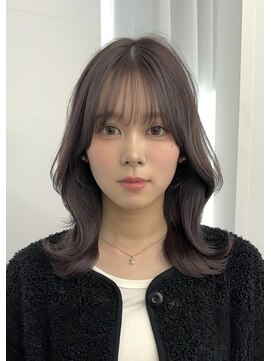 シーンバイピチカート(scene by pizzicato) レイヤーカット/グレージュ/ピンクベージュ/ウルフカット