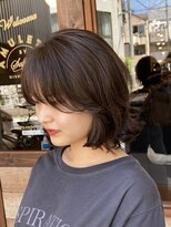 アミュレット バイ サファリ 西荻窪(AMULETTE BY SAFARI)&nbsp;《お客様スタイル45》外ハネボブ×デジタルパーマ