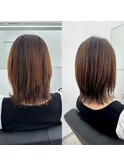 髪質改善レイヤーボブ