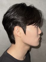 韓国シースルーセンターパートカルマパーマダウンパーマ