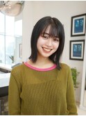 切りっぱなしボブ ストレートパーマ 縮毛矯正 髪質改善 外はね