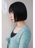 切りっぱなしボブエアリーロング美髪ピンクブラウン