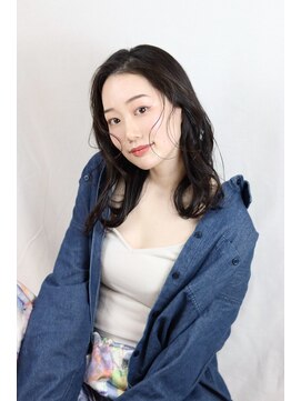 ビューティーアンドフリーハコ(Beauty&Free HACO) かきあげバング/こなれミディ