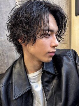 トルネード(TORNADO) 外国人風スパイラルミディアムパーマ 韓国メンズ ツイスパ A0214