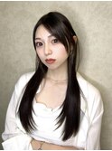 イメチェン/フルバング/似合わせカット/レッドブラウン/郡山