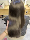 オリーブベージュ＋髪質改善トリートメント