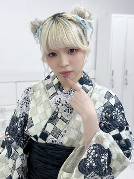 ネフ(NeF) 【MAI】浴衣 × ハイツインおだんごヘア