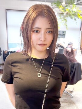 ジゼラ(GISELA) 透明感カラー レイヤーボブ タッセルボブ 切りっぱなしボブ