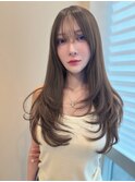 レイヤーカット　顔周り　前髪カット