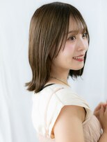 カバーヘア ブリス 上尾西口店(COVER HAIR bliss)&nbsp;顔周りレイヤーナチュラルブラウンミディアム//上尾10代20代30代