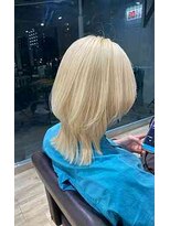 エヌプラスリタ 近鉄八尾(N+lita)&nbsp;暗めカラーグランマッシュデザインカラーフェイスフレーミングー