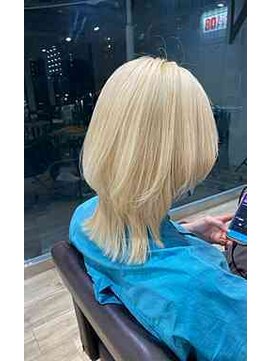 エヌプラスリタ 近鉄八尾(N+lita) 暗めカラーグランマッシュデザインカラーフェイスフレーミングー