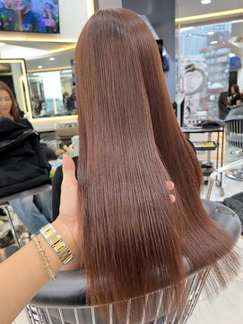 ラピス 渋谷本店(Lapis) チェリーブラウン/ココアカラー/髪質改善/ストレートヘア/韓国風