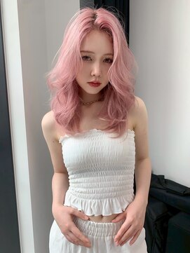 ユーフォリア 銀座(Euphoria) ピンク/ハイトーン/ブリーチ/ダブルカラー/レイヤーカット