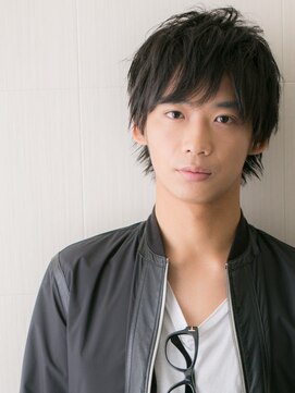 メンズヘア ビーセカンド 草加店(MENS HAIR B-2) 大人かっこいいアッシュブラックショート刈り上げないX草加