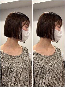 ローリン(Rolling) 【RURI】10代20代/切りっぱなしボブ/グレージュ/福岡天神