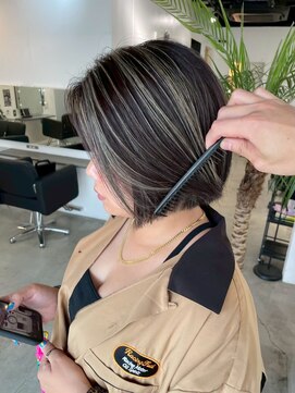 キング 心斎橋店(K!ng) 縮毛矯正髪質改善レイヤーカットトリートメント心斎橋美容室