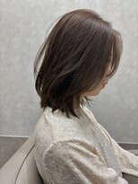 エレノア 熊本(Eleanor) レイヤーカット×グレージュ