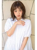 ☆レディース× 抜け感前髪×切りっぱなしボブ