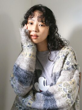 テトヘアー(teto hair) ミディアムヘア　スパイラルパーマ　くるくるパーマ