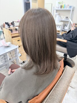 メル ヨコハマ(MeL) ブリーチなしカラー/シアーグレージュ/ミディアム/横浜