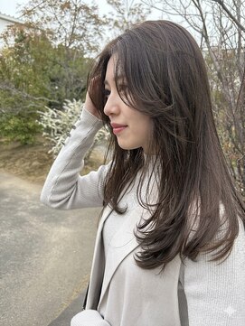 ユウヘアー 大高店(U Hair) 【U Hair】透け感春グレージュ/レイヤー/20代/30代