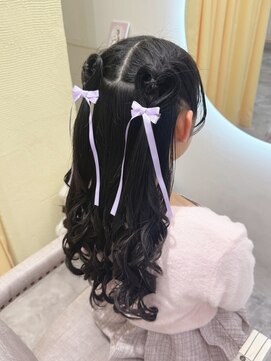 ヘアセットクラン リリー 東梅田店(hair set Clan lily) ハートハーフツイン／梅田ヘアセット