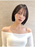 横浜韓国丸顔面長タッセルボブレイヤーボブくびれボブ外ハネ