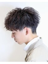 ザ サードヘアー 柏(THE 3rd HAIR)&nbsp;カッコいいサイドシルエット前下がり2ブロック刈り上げマッシュ