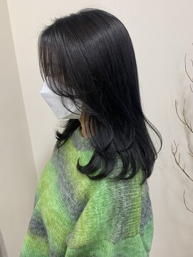 スイ(suii.) 地毛風カラーとレイヤースタイル