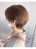 くびれハンサムショート×サンドベージュ【TELAHAIR】