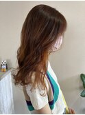 オレンジブラウン×オレンジインナー♪