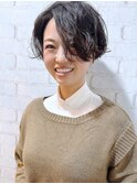 【morio池袋】かっこいい色気ハンサムパーマショート♪