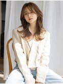【白川】20代30代40代シースルーバングオリーブグリーン23.2.12