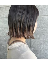 ゴットラトゥール(GOTTO LATOUR)&nbsp;大人可愛い裾カラー/ベージュ/きりっぱなし