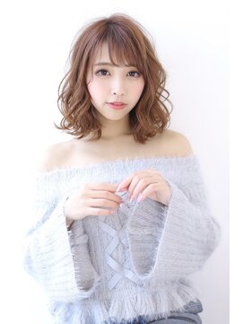 オーロ 池田店(ORO) イメチェン前髪ひし形シルエットくびれエアリーミディ