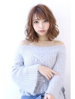 オーロ 緑地公園店(ORO)&nbsp;小顔ボブ抜け感オリーブアッシュフェザーバングボブルフグラボブ